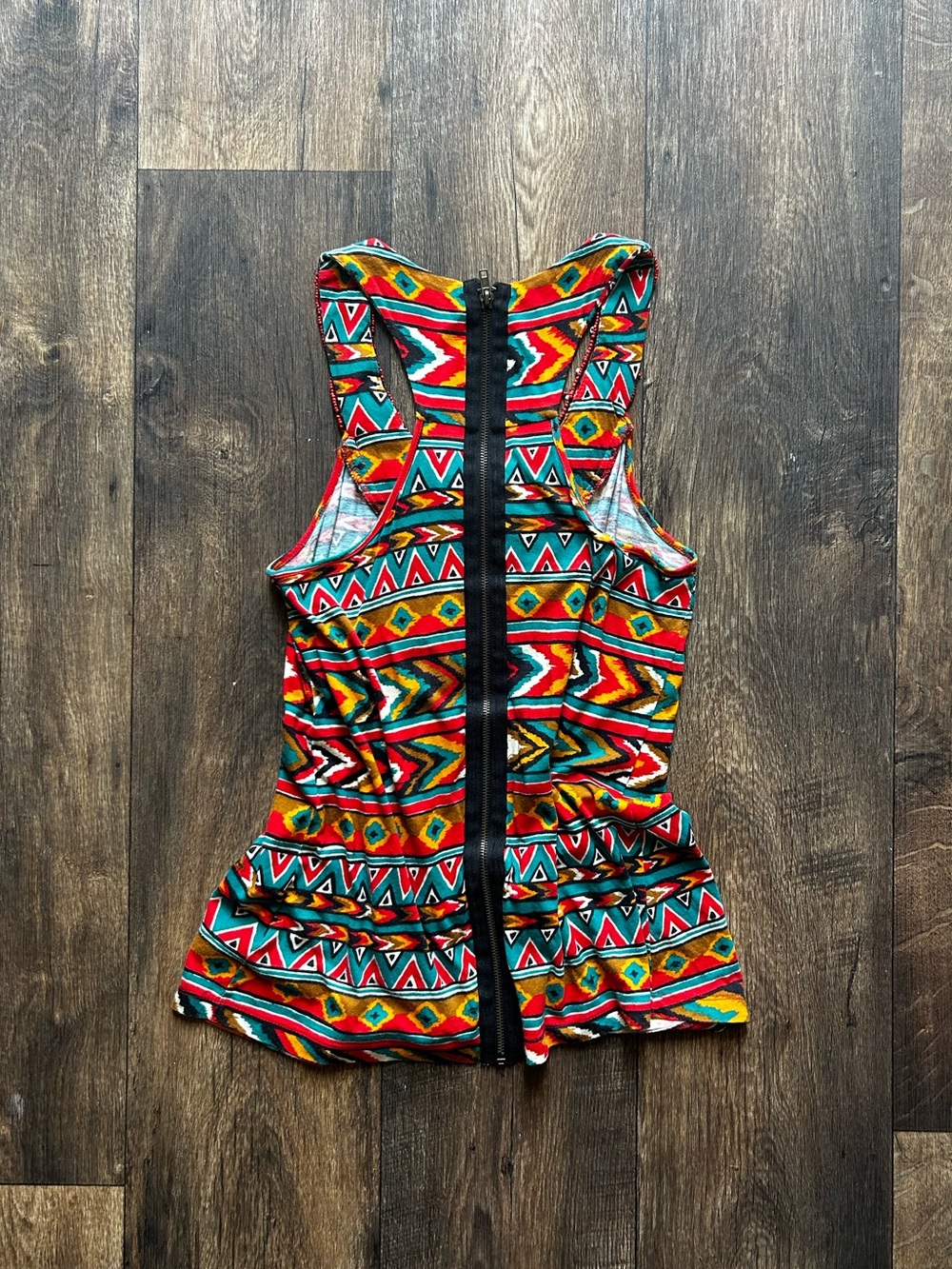 Aztec Beaded Racerback Tank Top - Picture 4 of 4